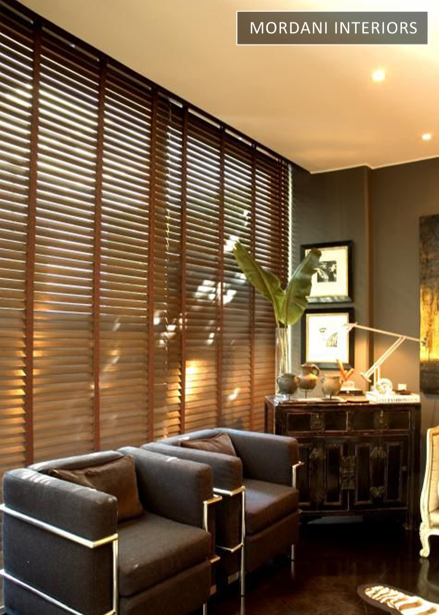 Warm Walnut Wooden Venetian Blinds